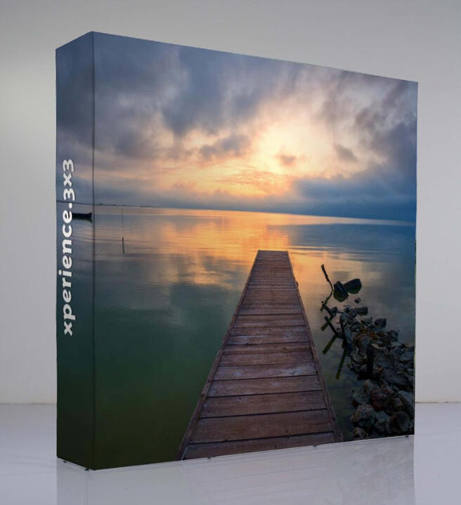Mur d’image xperience avec visuel de paysage