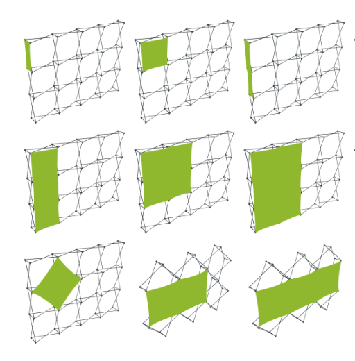 Exemples de configurations et de placement des visuels xpressions